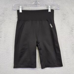Gymshark Shorts Womens S Black Vital Seamless 2.0 Performance Athleisure Stretch